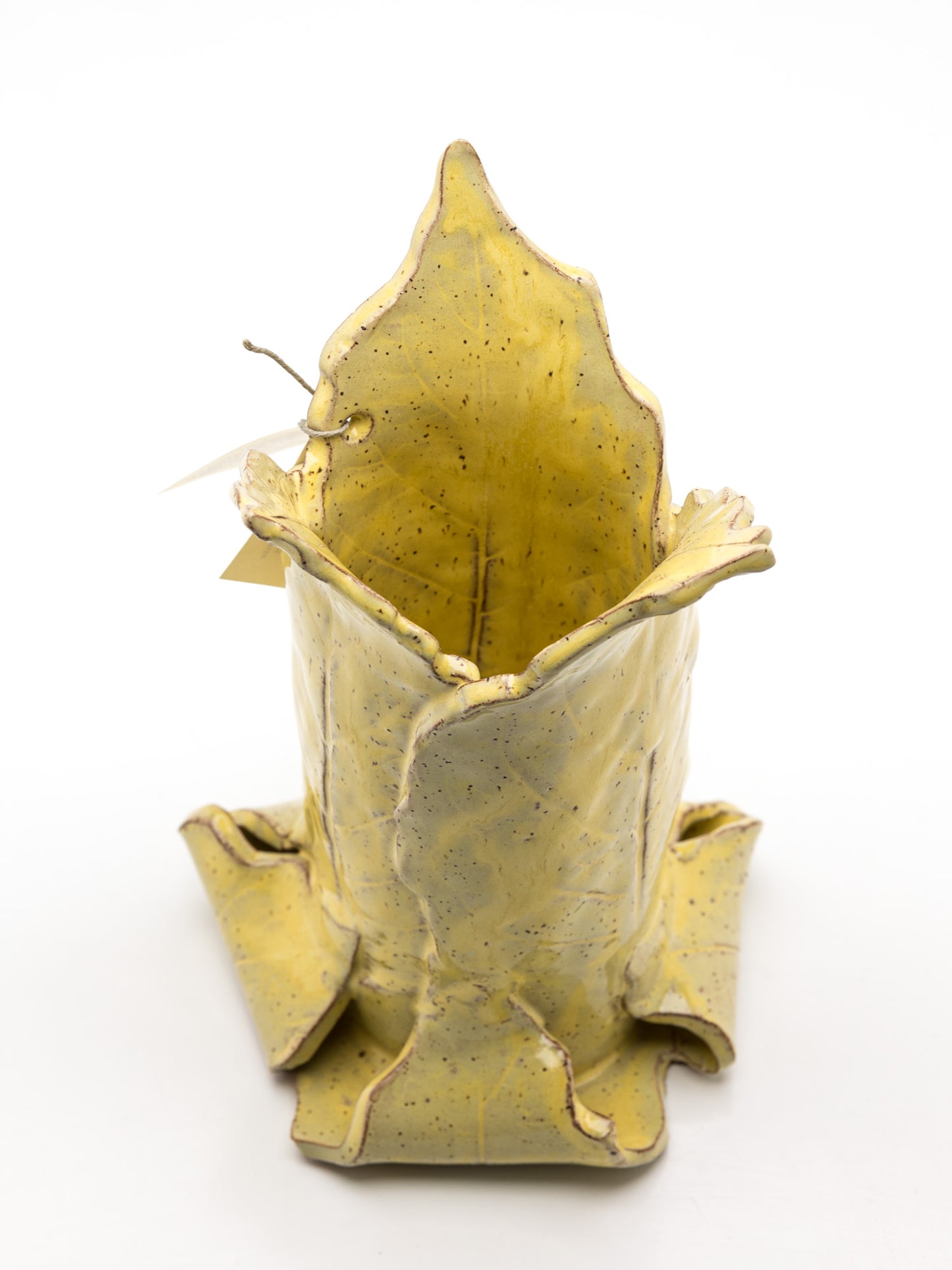 Hand-Built Leaf Vase