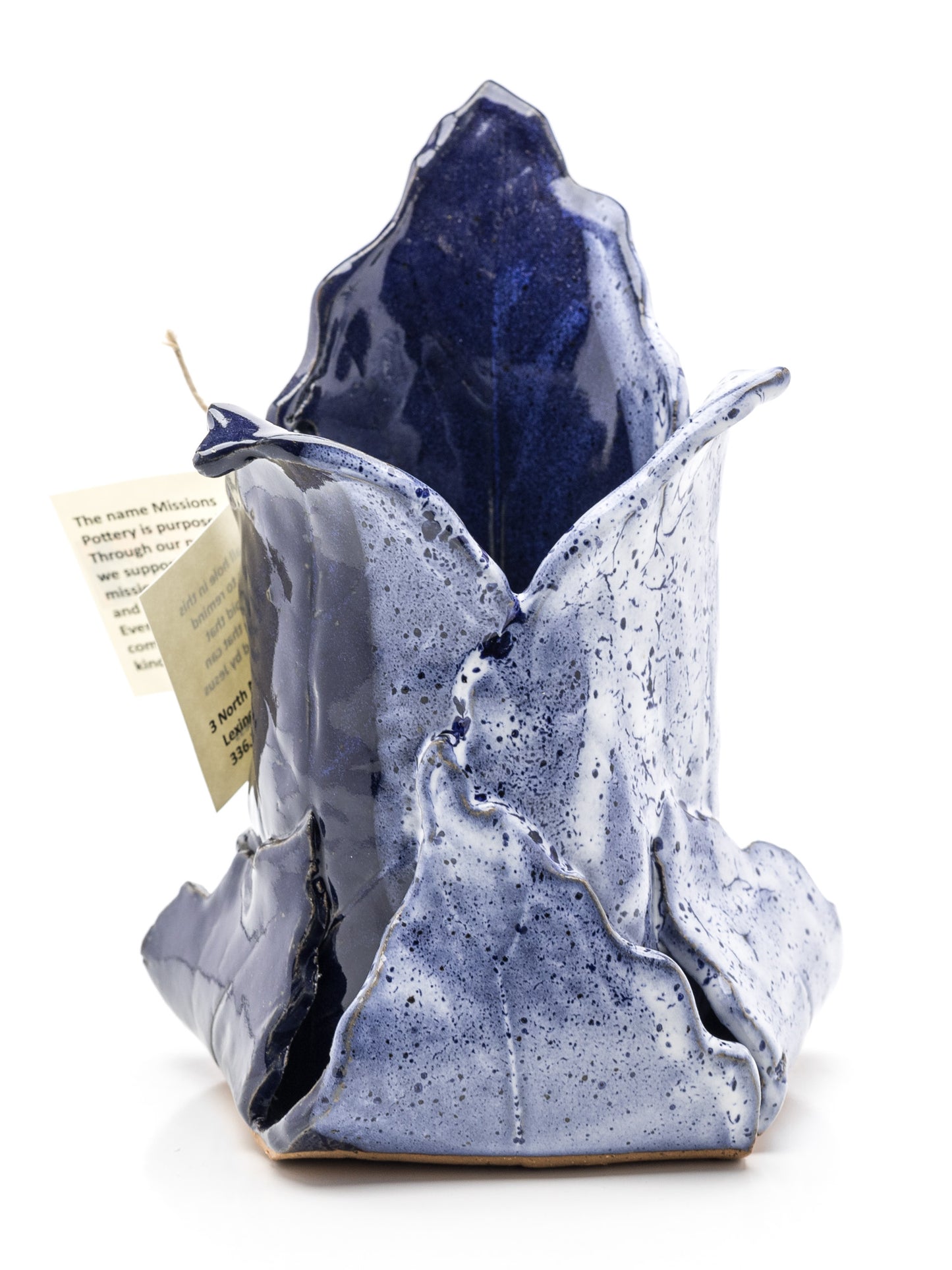 Hand-Built Leaf Vase